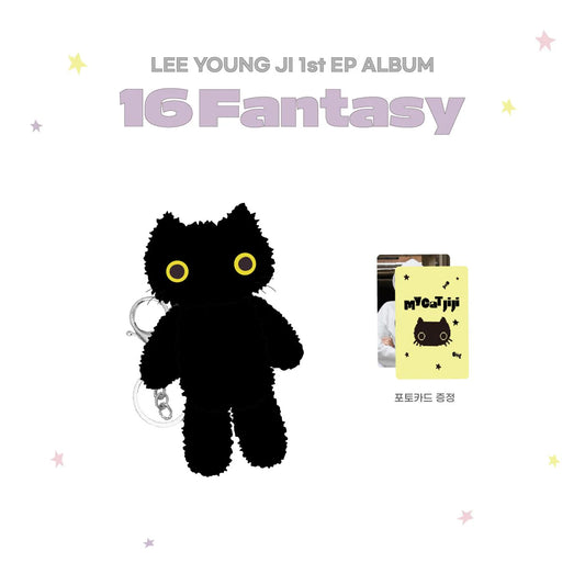 LEE YOUNG JI - 16 FANTASY 1ST EP ALBUM OFFICIAL MD JIJI DOLL KEYRING