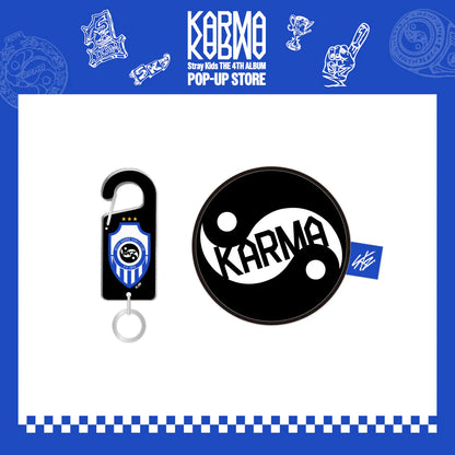 STRAY KIDS - KARMA POP-UP STORE MD ACRYLIC CARABINER & BALL POUCH SET