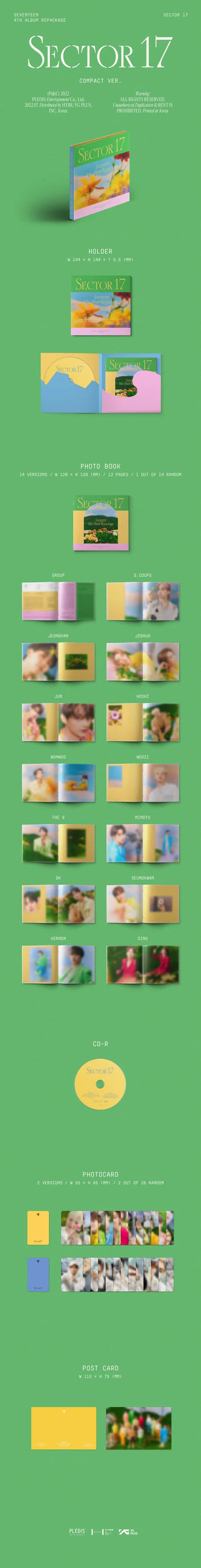 SEVENTEEN - SECTOR 17 REPAQUETADO DEL 4.º ÁLBUM