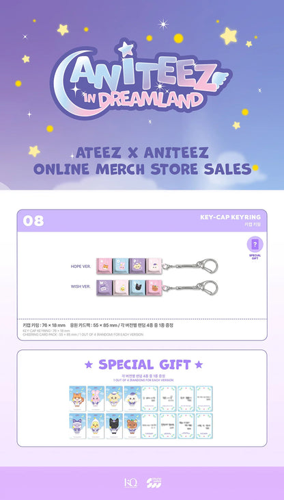 (PRE-ORDER) ATEEZ - ANITEEZ IN DREAMLAND OFFICIAL MD KEYCAP KEYRING