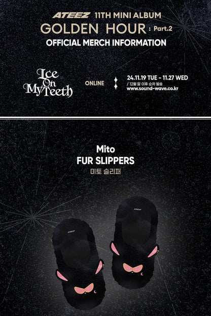 ATEEZ - GOLDEN HOUR: PART.2 MD MITO FUR SLIPPERS