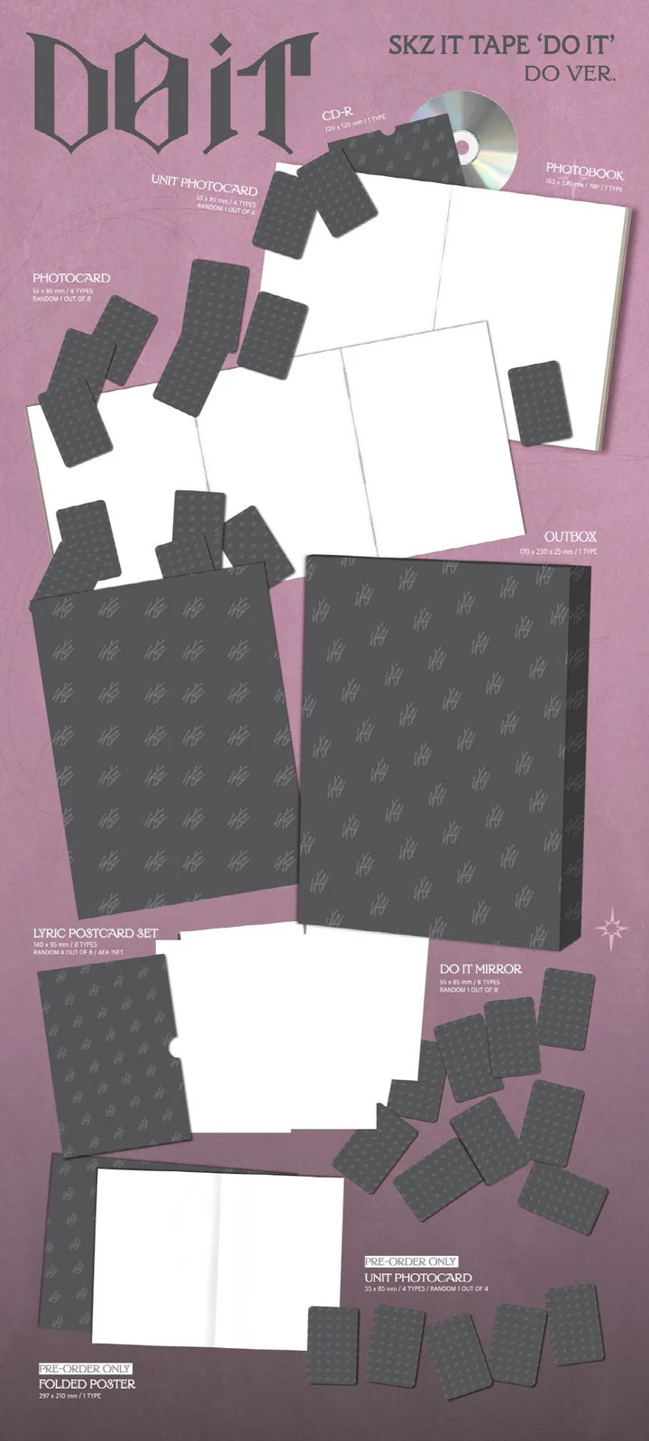 STRAY KIDS - DO IT SKZ IT TAPE ALBUM [DO LIMITED VER.]