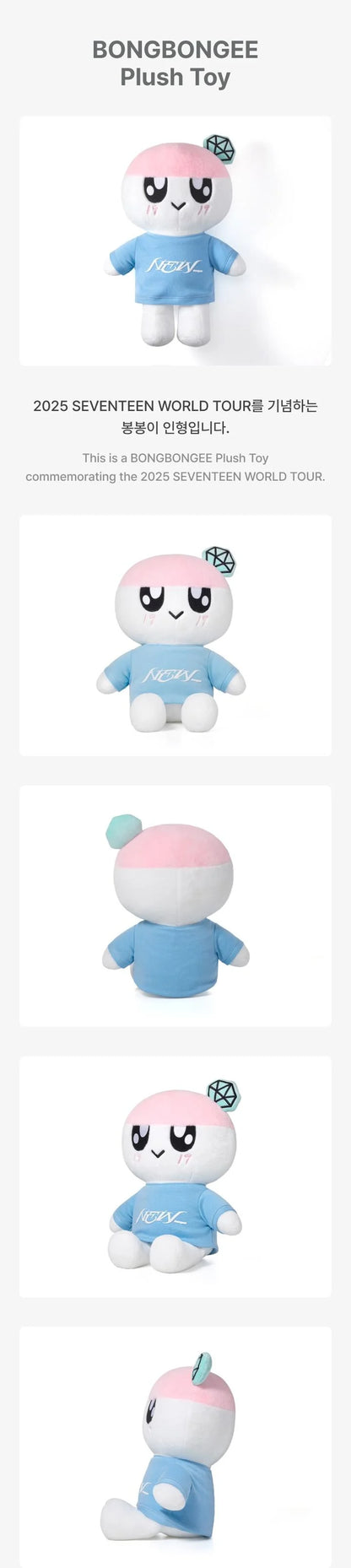 SEVENTEEN - [NEW_] IN INCHEON WORLD TOUR MD BONGBONGEE PLUSH TOY