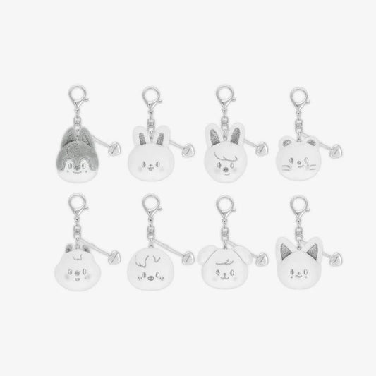 (PRE-ORDER) STRAY  KIDS - dominATE: celebrATE MD SKZOO FACE KEYRING SILVER