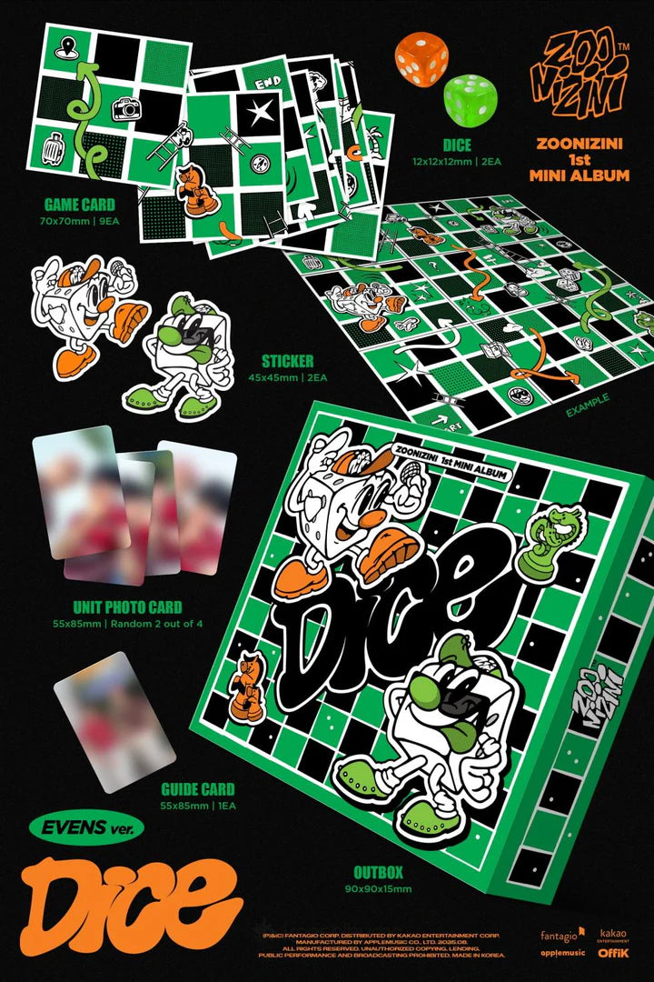 ZOONIZINI (ASTRO) - DICE 1ST MINI ALBUM [META EVENS VER.]