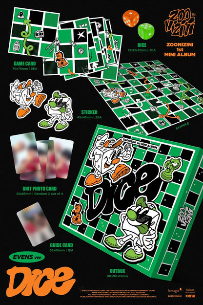 ZOONIZINI (ASTRO) - DICE 1ST MINI ALBUM [META EVENS VER.]