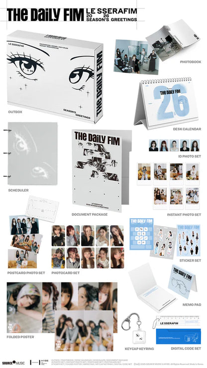 (PRE-ORDER) LE SSERAFIM - 2026 SEASON'S GREETINGS [THE DAILY FIM]