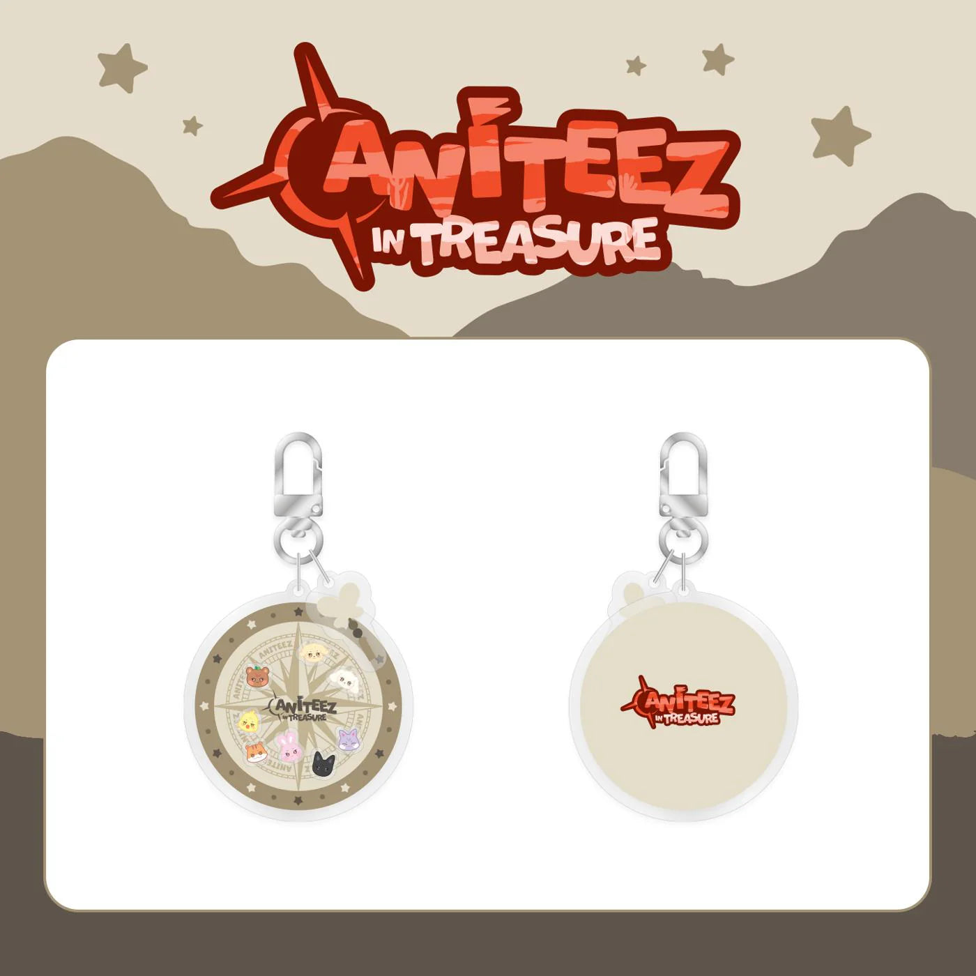 ATEEZ - ANITEEZ IN TREASURE POP-UP MD SHAKER KEYRING