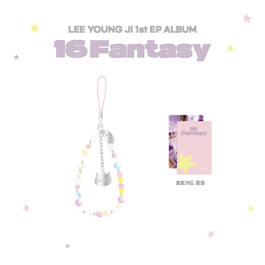 LEE YOUNG JI - 16 FANTASY 1ST EP ALBUM OFFICIAL MD BEAD STRAP