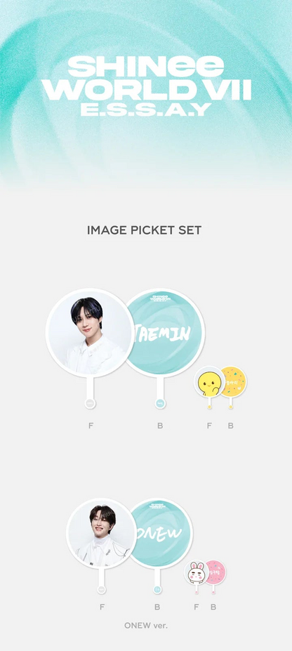 SHINEE - E.S.S.A.Y WORLD VII OFFICIAL MD IMAGE PICKET SET