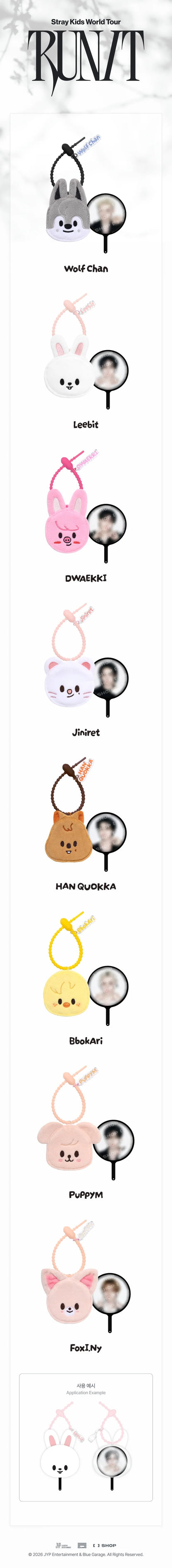 (PRE-ORDER) STRAY KIDS - 2026 RUN IT WORLD TOUR MD MINI PICKET KEYRING
