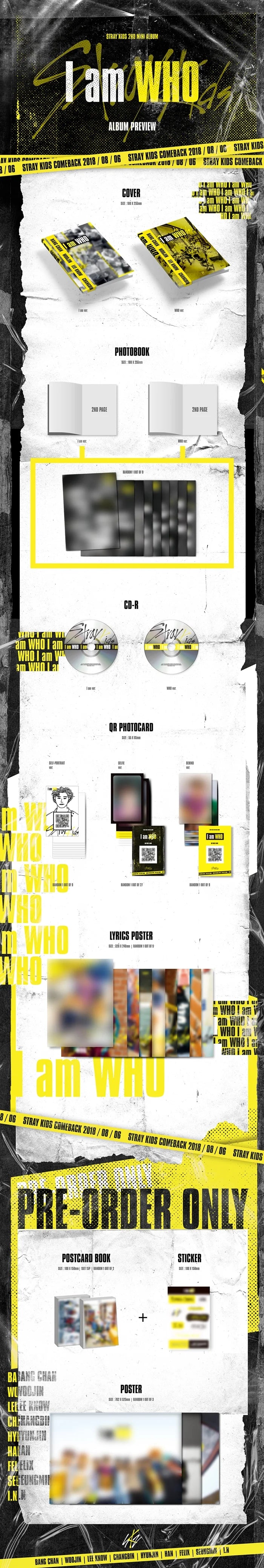 STRAY KIDS - I AM WHO 2ND MINI ALBUM