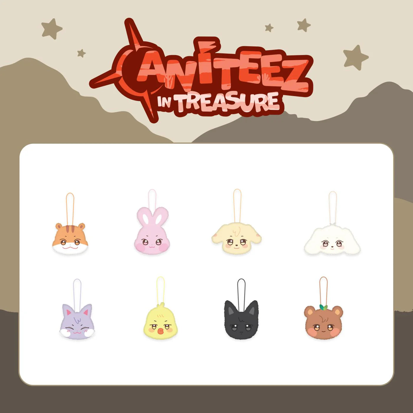 ATEEZ - ANITEEZ IN TREASURE POP-UP MD PLUSH NAME TAG