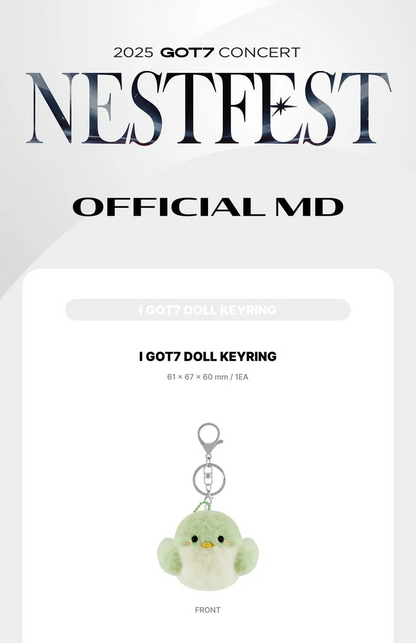 (PRE-ORDER) GOT7 - NESTFEST 2025 CONCERT OFFICIAL MD I GOT7 DOLL KEYRING