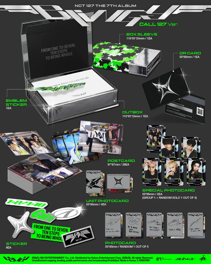 NCT127 - BLINGY 7TH ALBUM [CALL 127 VER.]
