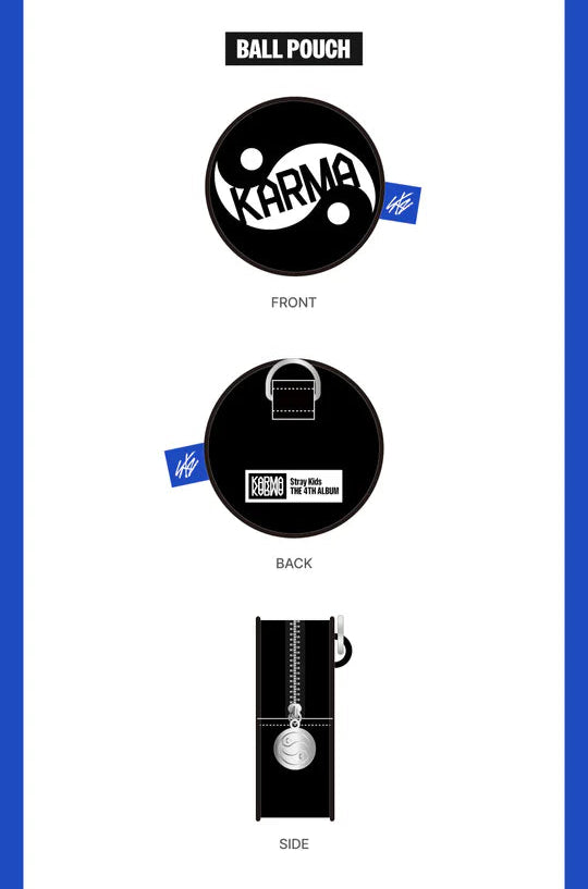 STRAY KIDS - KARMA POP-UP STORE MD ACRYLIC CARABINER & BALL POUCH SET