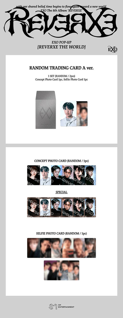 EXO - REVERXE THE WORLD POP-UP MD RANDOM TRADING CARD VER. A