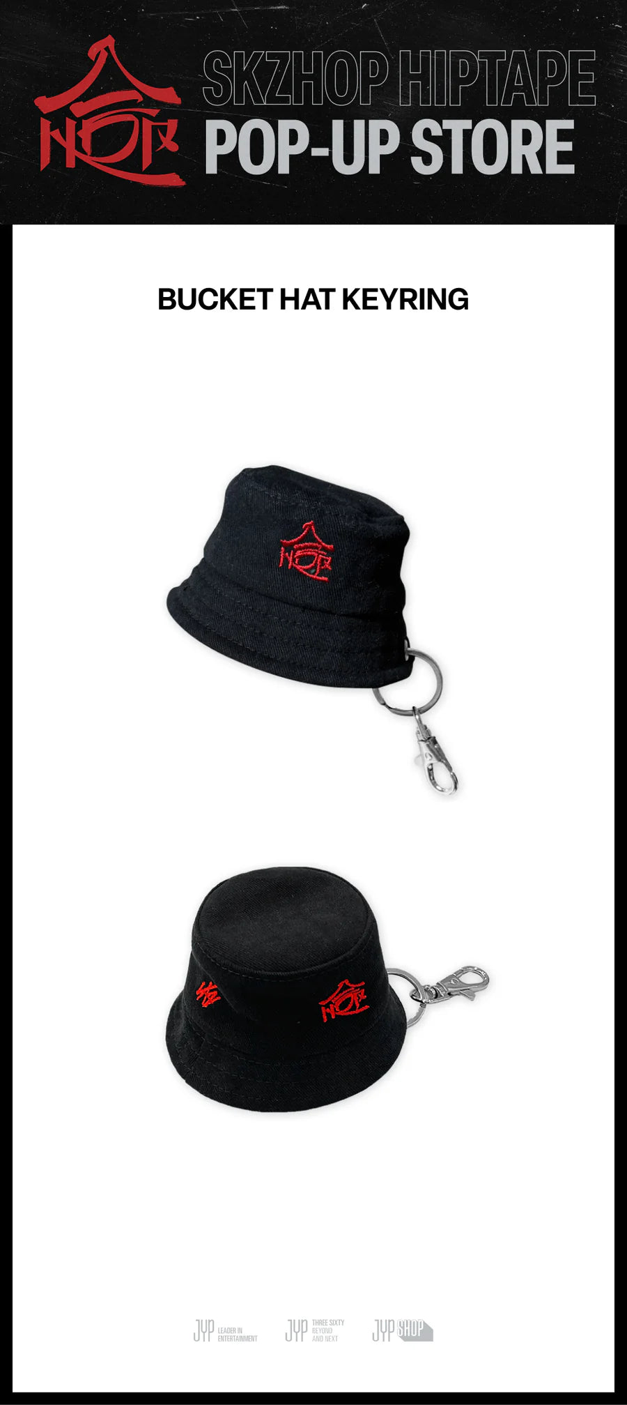 STRAY KIDS - 合 (HOP) POP-UP STORE MD BUCKET HAT KEYRING