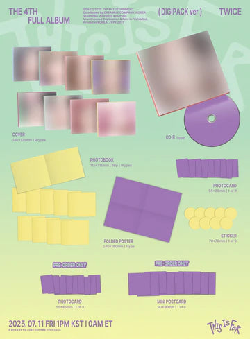 TWICE - THIS IS FOR 4TH ALBUM [DIGIPACK VER.]