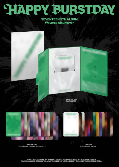 SEVENTEEN - HAPPY BURSTDAY 5TH ALBUM [WEVERSE VER.]