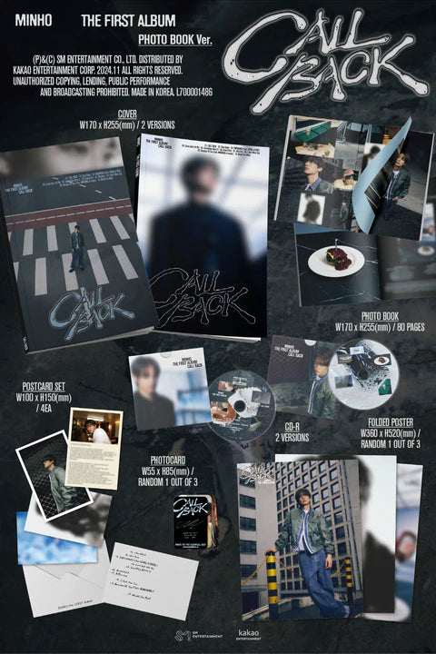 MINHO (SHINEE) - CALL BACK 1ST ALBUM [PHOTOBOOK VER.]