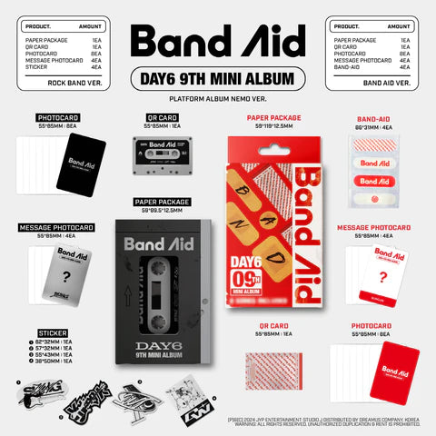 DAY6 - BAND AID 9TH MINI ALBUM