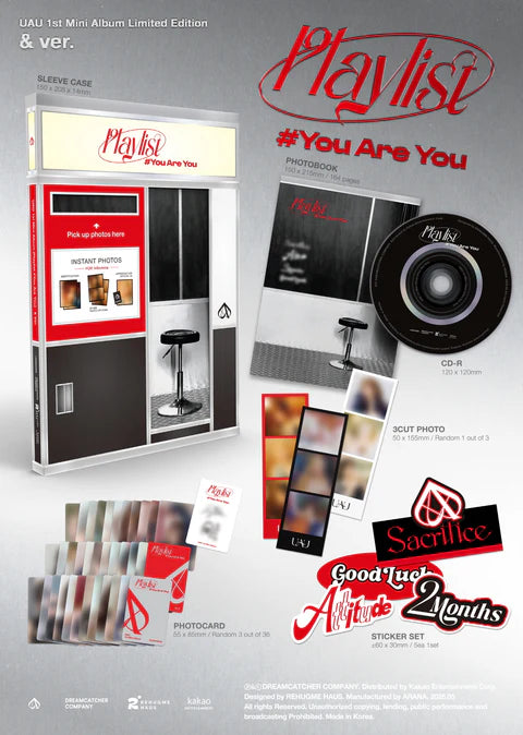 UAU - PLAYLIST #YOU ARE YOU 1ST MINI ALBUM [& VER LIMITED]