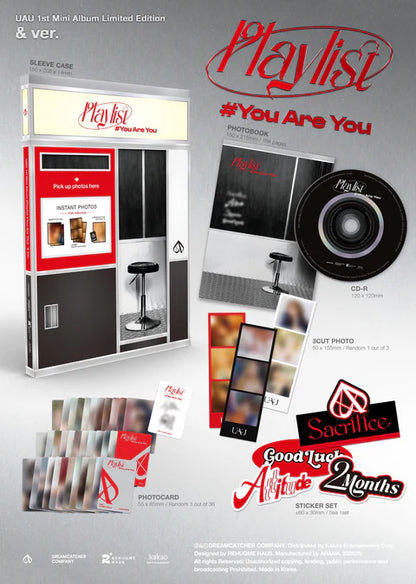 UAU - PLAYLIST #YOU ARE YOU 1ST MINI ALBUM [& VER LIMITED]