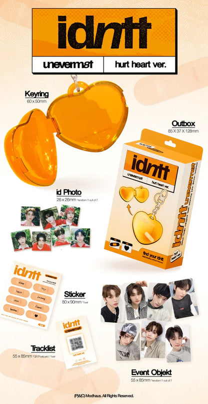IDNTT - UNEVERMENT MINI 2 ALBUM [LIMITED EDITION HURT HEART VER.]