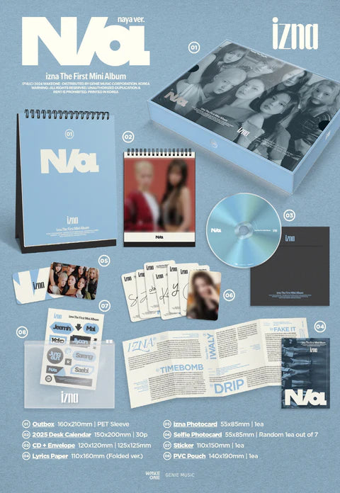 IZNA - N/A 1ST MINI ALBUM [NAYA 2025 CALENDAR VER.]