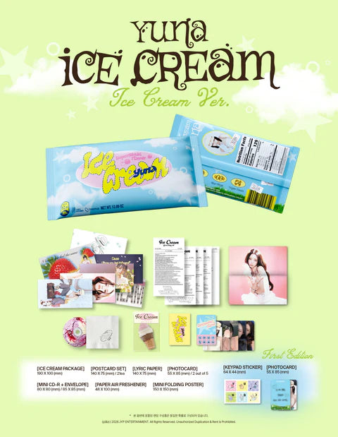 YUNA (ITZY) - ICE CREAM 1ST MINI ALBUM [ICE CREAM VER.]