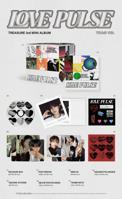 TREASURE - LOVE PULSE 3RD MINI ALBUM [TEUME VER.]