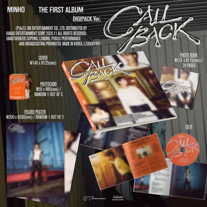 MINHO (SHINEE) - CALL BACK 1ST ALBUM [DIGIPACK VER.]