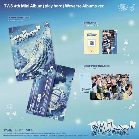 TWS - PLAY HARD 4TH MINI ALBUM [WEVERSE ALBUM VER.]