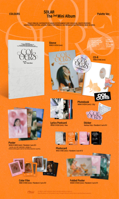 SOLAR (MAMAMOO) - COLOURS [PALETTE VER.] 2ND MINI ALBUM