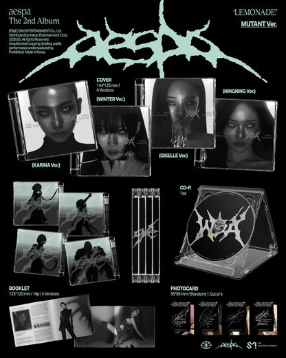(PRE-ORDER) AESPA - LEMONADE 2ND ALBUM [MUTANT VER.]