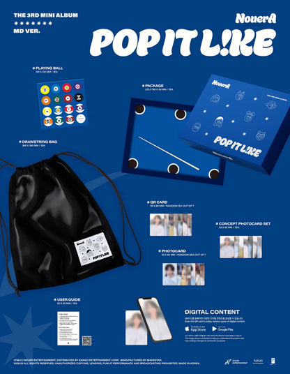NOUERA - POP IT LIKE 3RD MINI ALBUM [MD VER.]