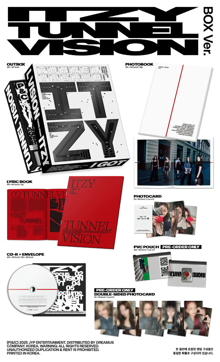 ITZY - TUNNEL VISION 11TH MINI ALBUM [BOX VER.]