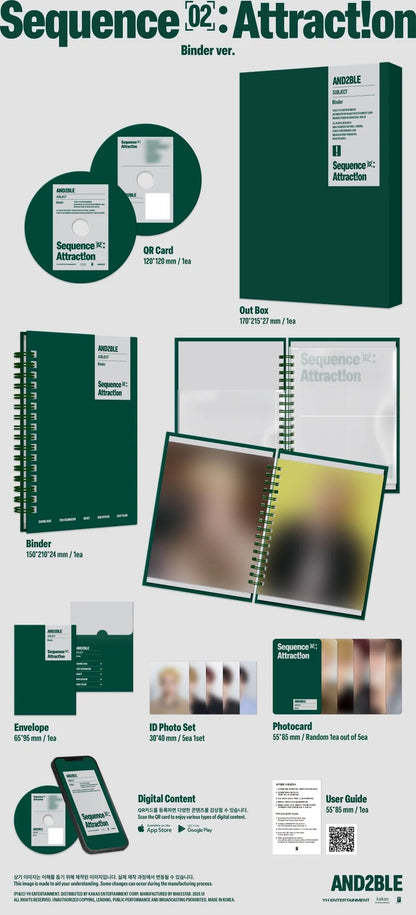 (PRE-ORDER) AND2BLE - SEQUENCE 02: ATTRACTION 2ND MINI ALBUM [BINDER VER.]
