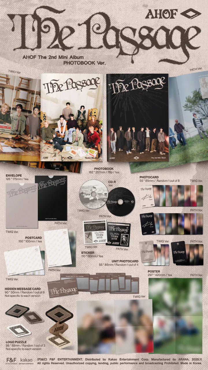 AHOF - THE PASSAGE 2ND MINI ALBUM [PHOTOBOOK VER.]