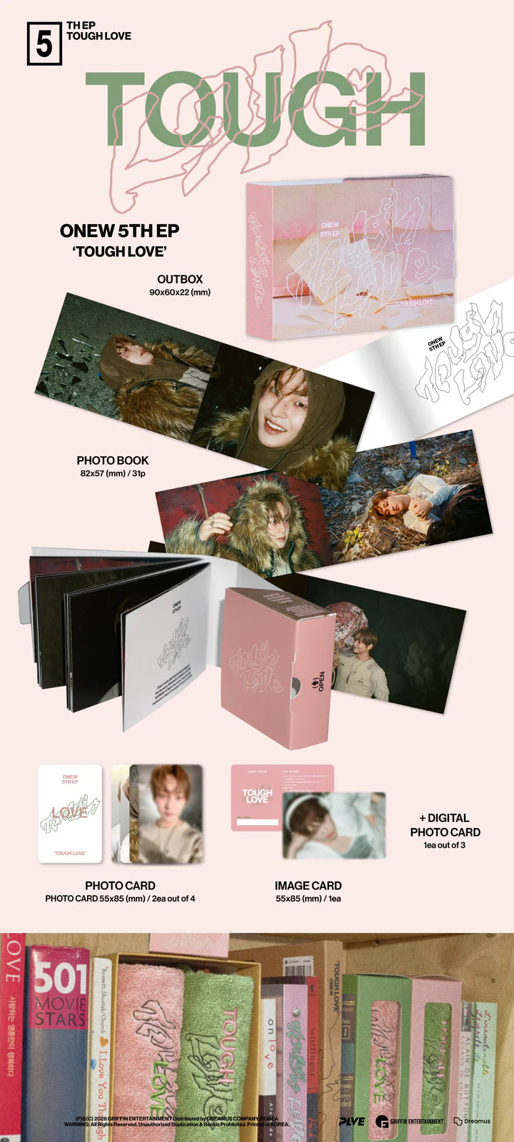 ONEW (SHINEE) - TOUGH LOVE 5TH MINI ALBUM [POCKET BOOK VER.]