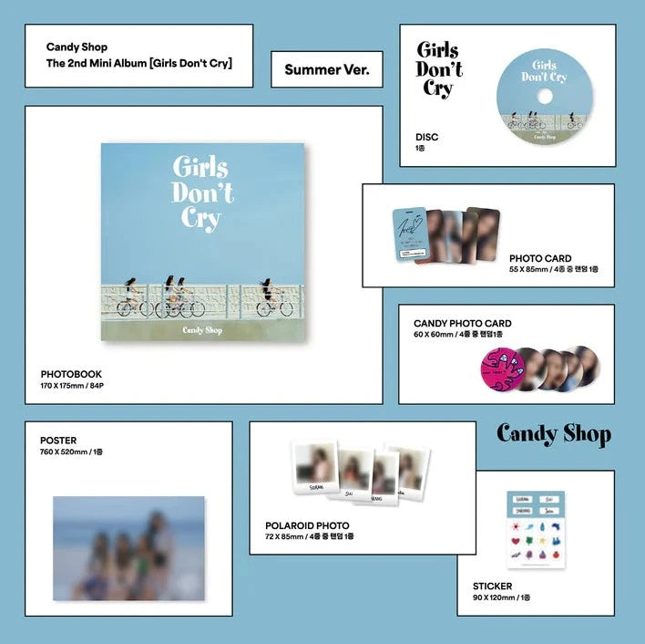 CANDY SHOP - GIRLS DON'T CRY 2ND MINI ALBUM