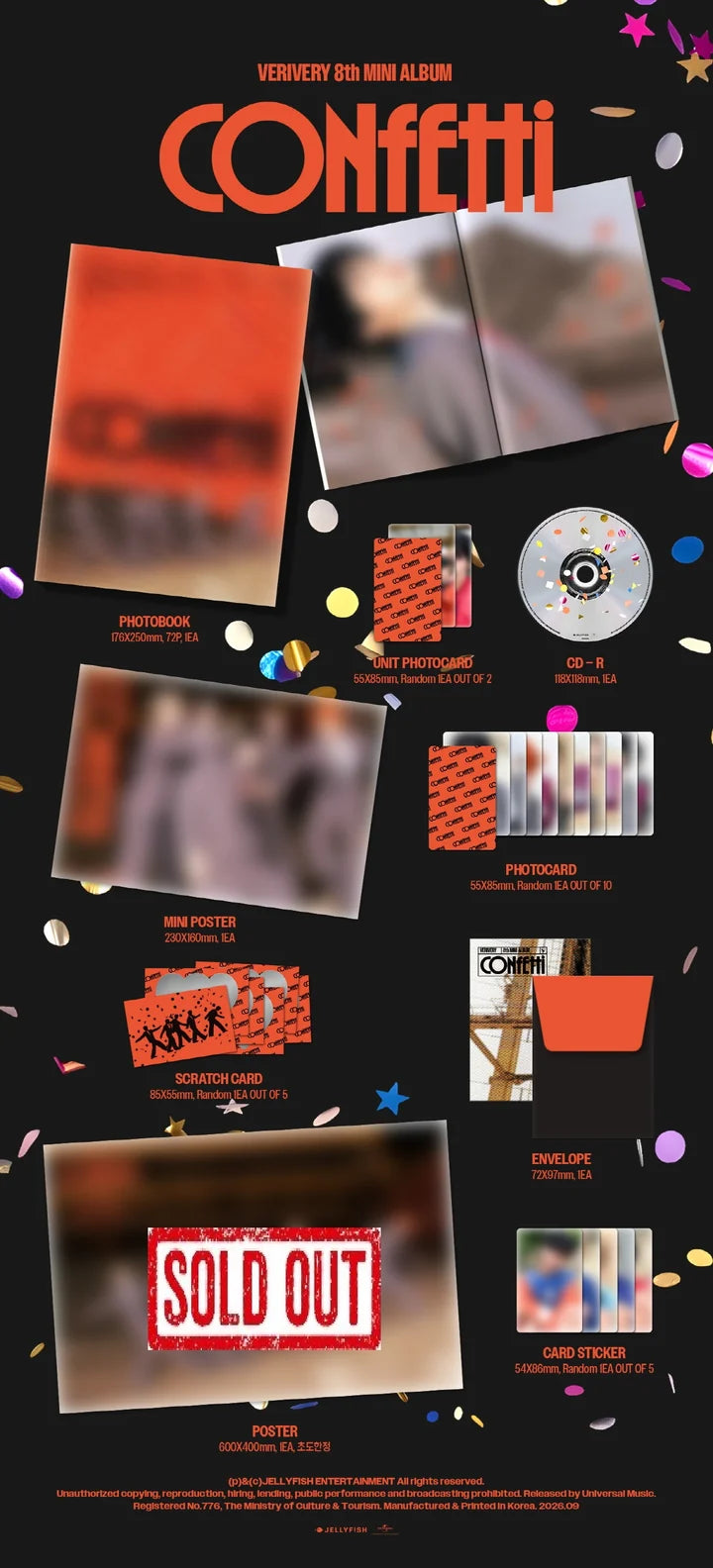 VERIVERY - CONFETTI 8TH MINI ALBUM [PHOTOBOOK VER.]