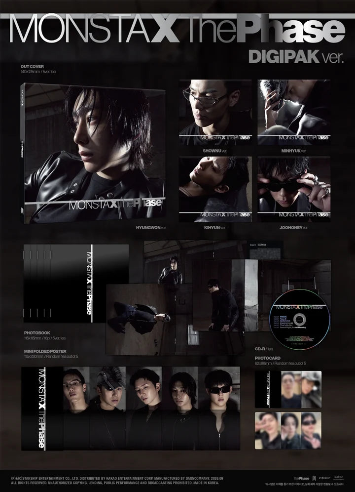 MONSTA X - THE PHASE EP ALBUM [DIGIPACK VER.]