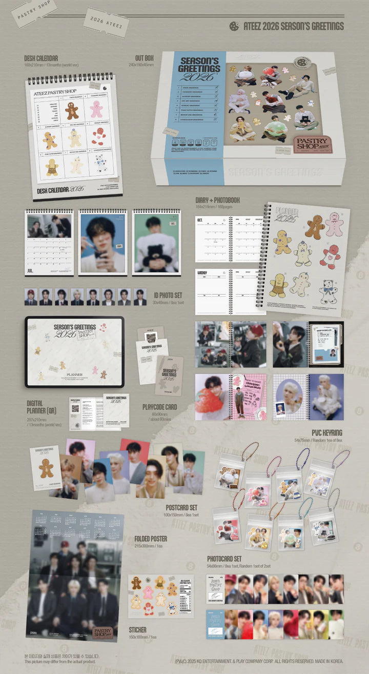 (PRE-ORDER) ATEEZ - 2026 SEASON'S GREETINGS [PASTRY SHOP]