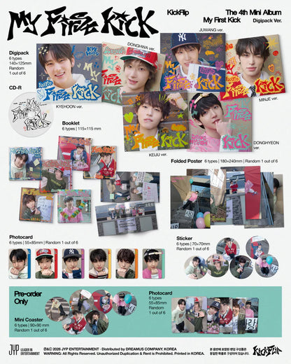 KICKFLIP - MY FIRST KICK 4TH MINI ALBUM [DIGIPACK VER.]