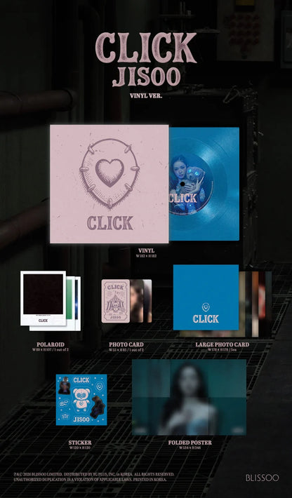 (PRE-ORDER) JISOO (BLACKPINK) - CLICK SINGLE ALBUM [VINYL LP VER.]