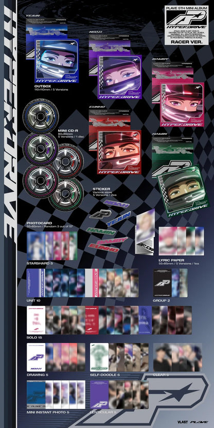 (PRE-ORDER) PLAVE - HYPERDRIVE 5TH MINI ALBUM [RACER VER.]