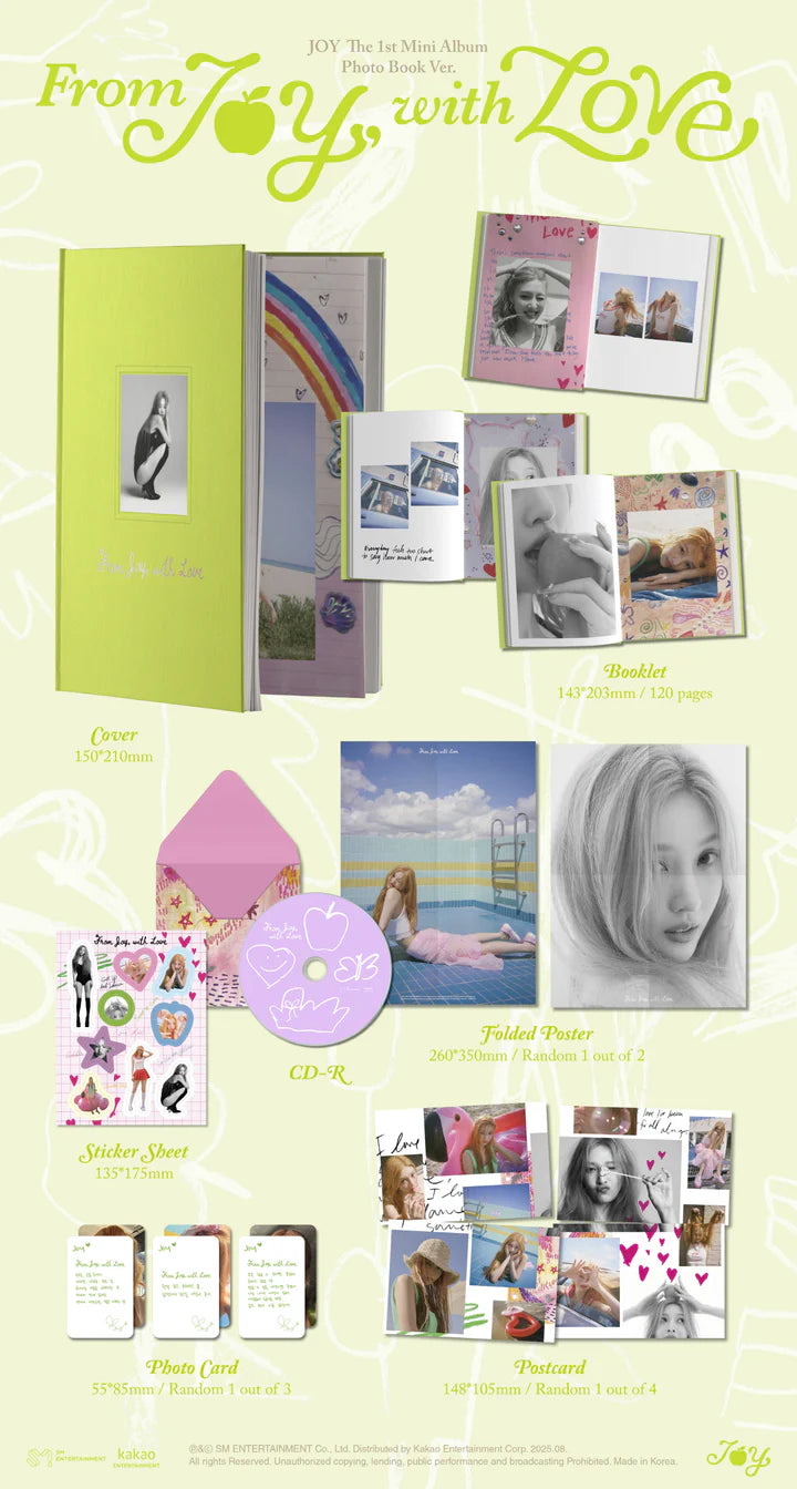 JOY (RED VELVET) - DE JOY, CON AMOR 1ER MINI ÁLBUM [VERSIÓN PHOTOBOOK]