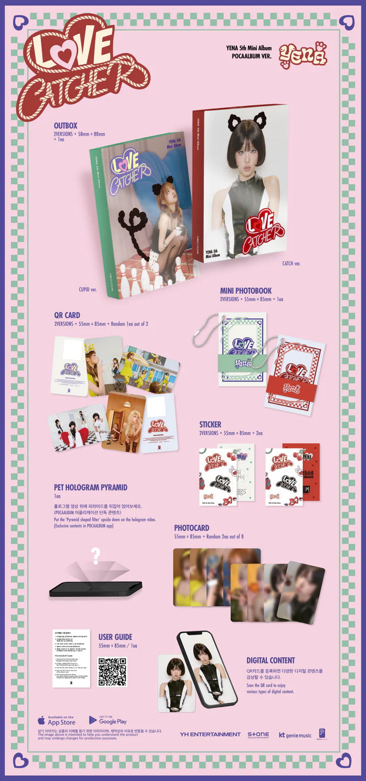 YENA - 5º MINI ÁLBUM LOVE CATCHER [VERSIÓN POCAALBUM]